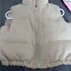 Tan Puffer Vest